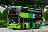 Thumbnail: SMB3566A — A Alexander Dennis Enviro 500 MMC double-deck bus, pictured carrying a Combat advertisement, serving commuters on service 106 under current bus operator Tower Transit Singapore in May 2021.