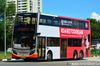 Thumbnail: SMB5005P — A Alexander Dennis Enviro500 MMC double-deck bus, pictured carrying a AirAsia advertisement, serving commuters on service 190 under current bus operator SMRT Buses.