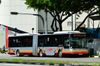 Thumbnail: SMB8028D — A MAN NG363F (A24) articulated (bendy) bus serving commuters on service 180 under current bus operator SMRT Buses in December 2015.