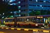 Thumbnail: TIB1001Z — Historical archive of a Mercedes-Benz O.405G (Hispano MK2) articulated (bendy) bus operating on service 850E under SMRT Buses. Photographed in August 2015, buses of this model type have since been completely retired from passenger service.