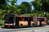 Thumbnail: TIB1019Z — Historical archive of a Mercedes-Benz O.405G (Hispano Habit) articulated (bendy) bus operating on service 854 under SMRT Buses. Photographed in June 2014, buses of this model type have since been completely retired from passenger service.