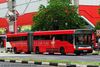 Thumbnail: TIB1148J — Historical archive of a Mercedes-Benz O.405G (Hispano Habit) articulated (bendy) bus operating on service 854 under SMRT Buses. Photographed in August 2013, buses of this model type have since been completely retired from passenger service.