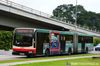 Thumbnail: TIB1180P — Historical archive of a Mercedes-Benz O.405G (Volgren CR221) articulated (bendy) bus operating on service 184 under SMRT Buses. Photographed in July 2014, buses of this model type have since been completely retired from passenger service.
