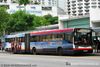 Thumbnail: TIB1199L — Historical archive of a Mercedes-Benz O.405G (Hispano Habit) articulated (bendy) bus operating on service 61 under SMRT Buses. Buses of this model type have since been completely retired from passenger service.
