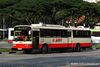 Thumbnail: TIB366C — Historical archive of a Nissan Diesel U31RCN single-deck bus operating on service 985 under SMRT Buses. Buses of this model type have since been completely retired from passenger service.