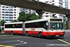 Thumbnail: TIB870M — Historical archive of a Mercedes-Benz O.405G (Hispano Carrocera) articulated (bendy) bus operating on service 176 under SMRT Buses. Buses of this model type have since been completely retired from passenger service.