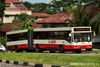 Thumbnail: TIB872H — Historical archive of a Mercedes-Benz O.405G (Hispano Carrocera) articulated (bendy) bus operating on service 180 under SMRT Buses. Buses of this model type have since been completely retired from passenger service.