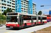 Thumbnail: TIB890E — Historical archive of a Mercedes-Benz O.405G (Hispano Carrocera) articulated (bendy) bus operating on service 854 under SMRT Buses. Photographed in February 2014, buses of this model type have since been completely retired from passenger service.
