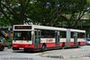 Thumbnail: TIB891C — Historical archive of a Mercedes-Benz O.405G (Hispano Carrocera) articulated (bendy) bus operating on service 67 under SMRT Buses. Buses of this model type have since been completely retired from passenger service.