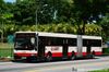 Thumbnail: TIB974Y — Historical archive of a Mercedes-Benz O.405G (Hispano MK2) articulated (bendy) bus operating on service 854 under SMRT Buses. Photographed in June 2014, buses of this model type have since been completely retired from passenger service.