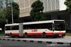 Thumbnail: TIB990A — Historical archive of a Mercedes-Benz O.405G (Hispano MK2) articulated (bendy) bus operating on service 180 under SMRT Buses. Buses of this model type have since been completely retired from passenger service.