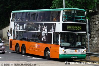 Bus 389 - New World First Bus Dennis Trident III (JE1123)