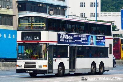 Bus 74X - Kowloon Motor Bus Volvo Olympian (HE3543)