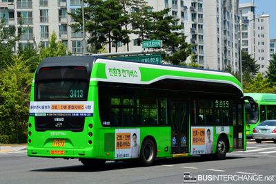 Bus 3413 - Seoul Seunghap Hyundai Elec City (서울 70 사 9573)