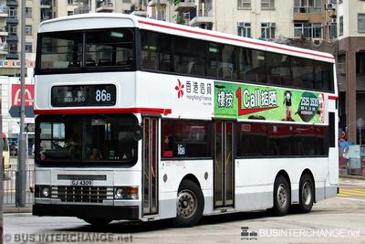 Bus 86B - Kowloon Motor Bus Dennis Dragon (GJ4309)