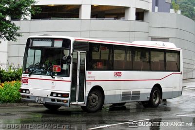 Bus 14S - Kowloon Motor Bus Mitsubishi Fuso MK217J (GJ4256)