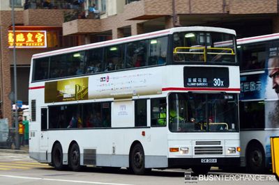 Bus 30X - Kowloon Motor Bus Scania N113DRB (GW3014)