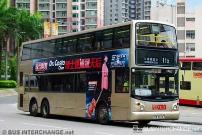 Bus 11X - Kowloon Motor Bus Dennis Trident III (HW6144)