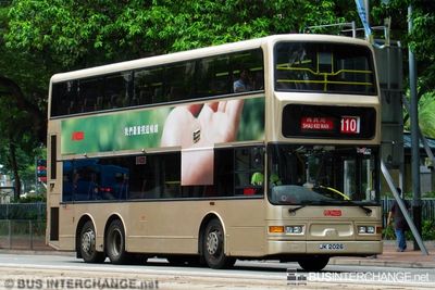 Bus 110 - Kowloon Motor Bus Dennis Trident III (JK2026)