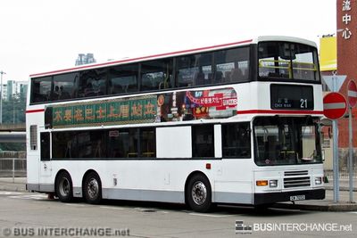 Bus 21 - Kowloon Motor Bus Volvo Olympian (GW7052)
