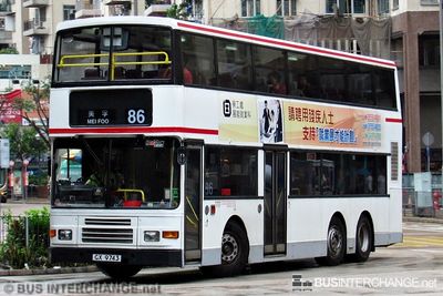 Bus 86 - Kowloon Motor Bus Volvo Olympian (GX9143)