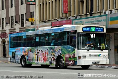 Bus 91 - Metrobus Nationwide Hino RK1JSKA (BJE8853)