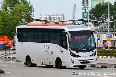 Bus T17 - BAS.MY Melaka Hino XZU720R (DDR1876)