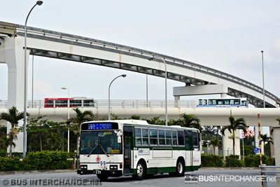 Bus parking area at Naha Airport - Other Japan Buses