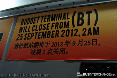 Budget Terminal Closure Notice - Woodlands Transport