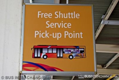 Free Shuttle Service (New) Sign - Woodlands Transport