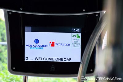 Interior: Upper-deck Display Screen - RapidKL Alexander Dennis Enviro 500 MMC