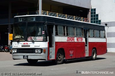 Bus 56 - Johore Motor Hino AK176K (JCB1249)