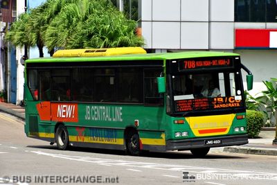 Bus 708 - JB Central Line Dennis Dart (JMG4601)