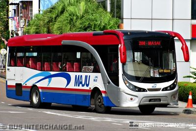 Bus 208 - Maju Hino AK1JRKA (JMR3261)