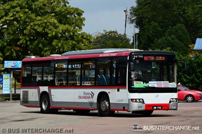 Bus BET5 - Maju Higer KLQ6128G (JNW7792)
