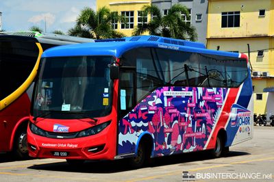 Bus TK001 - Mayang Sari Hino XZU720R (JSB1200)