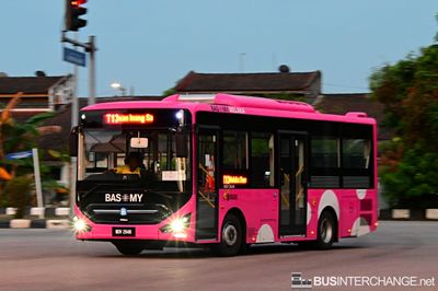 Bus T13 - BAS.MY Melaka Zhongtong N8 (MDV2648)