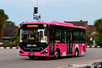 Bus T11 - BAS.MY Melaka Zhongtong N8 (MDV2689)