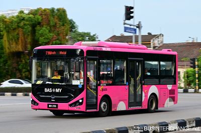 Bus T16 - BAS.MY Melaka Zhongtong N8 (MDV2705)
