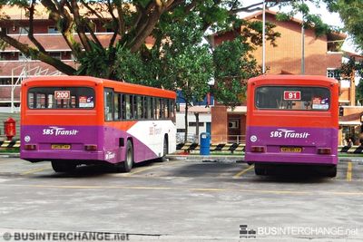 Mark II at Buona Vista Terminal - SBS Transit Volvo B10M (Mark II)
