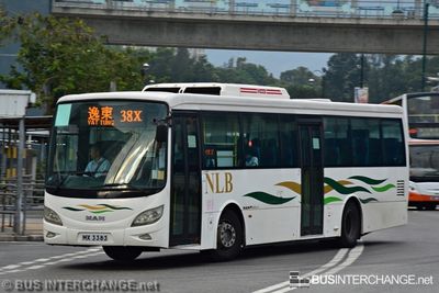 Bus 38X - New Lantao Bus (新大嶼山巴士有限公司) MAN 18.350 (MX3383)