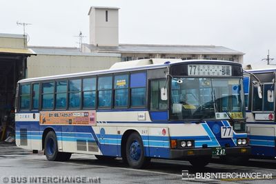 Bus 77 - Okinawa Bus Mitsubishi Fuso Aero Star (沖縄 22 き  247)
