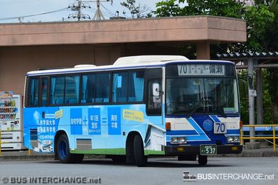 Bus 70 - Okinawa Bus Mitsubishi Fuso Aero Midi (沖縄 200 か  537)