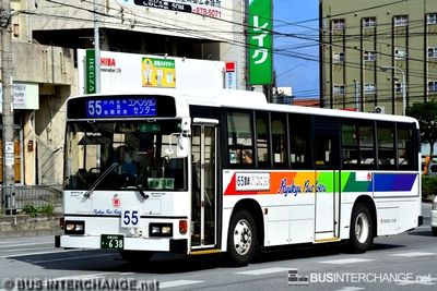 Bus 55 - Ryukyu Bus Kotsu Hino Blue Ribbon (沖縄 200 か  638)