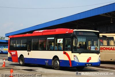 Bus 801 - RapidPenang Dong Feng DHZ6120RC2 (PHH8193)
