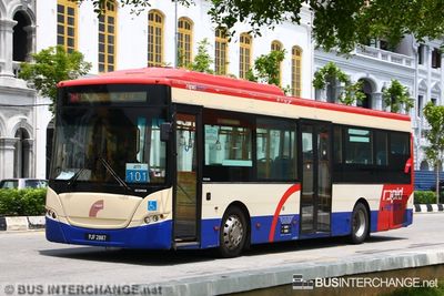 Bus 101 - RapidPenang Scania K270UB (PJF2887)