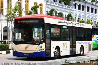 Bus 302 - RapidPenang Scania K270UB (PJG4312)