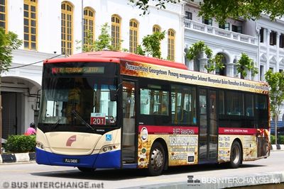 Bus 201 - RapidPenang Scania K270UB (PJJ3400)
