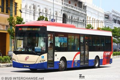 Bus 101 - RapidPenang Scania K270UB (PJL9440)