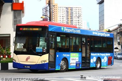 Bus 101 - RapidPenang Scania K270UB (PJL9486)